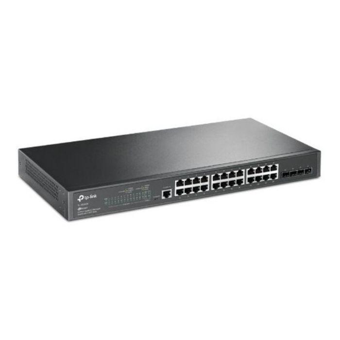 Switch Gerido TP-LINK TL-SG3428 (Gigabit Ethernet - 10, 100, 1000 Mbit/s - 12 MB - Preto) — miniatura 2