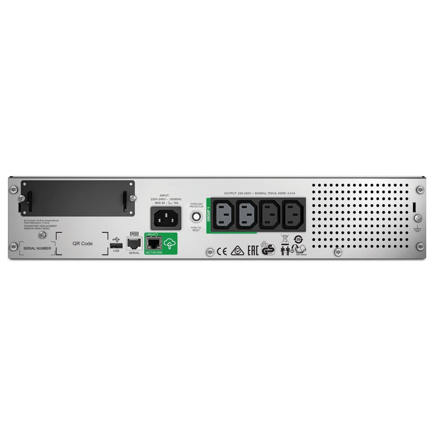 UPS Line-Interactive APC SMT750RMI2UC (RS-232, Cabo USB - Preto), miniatura 2