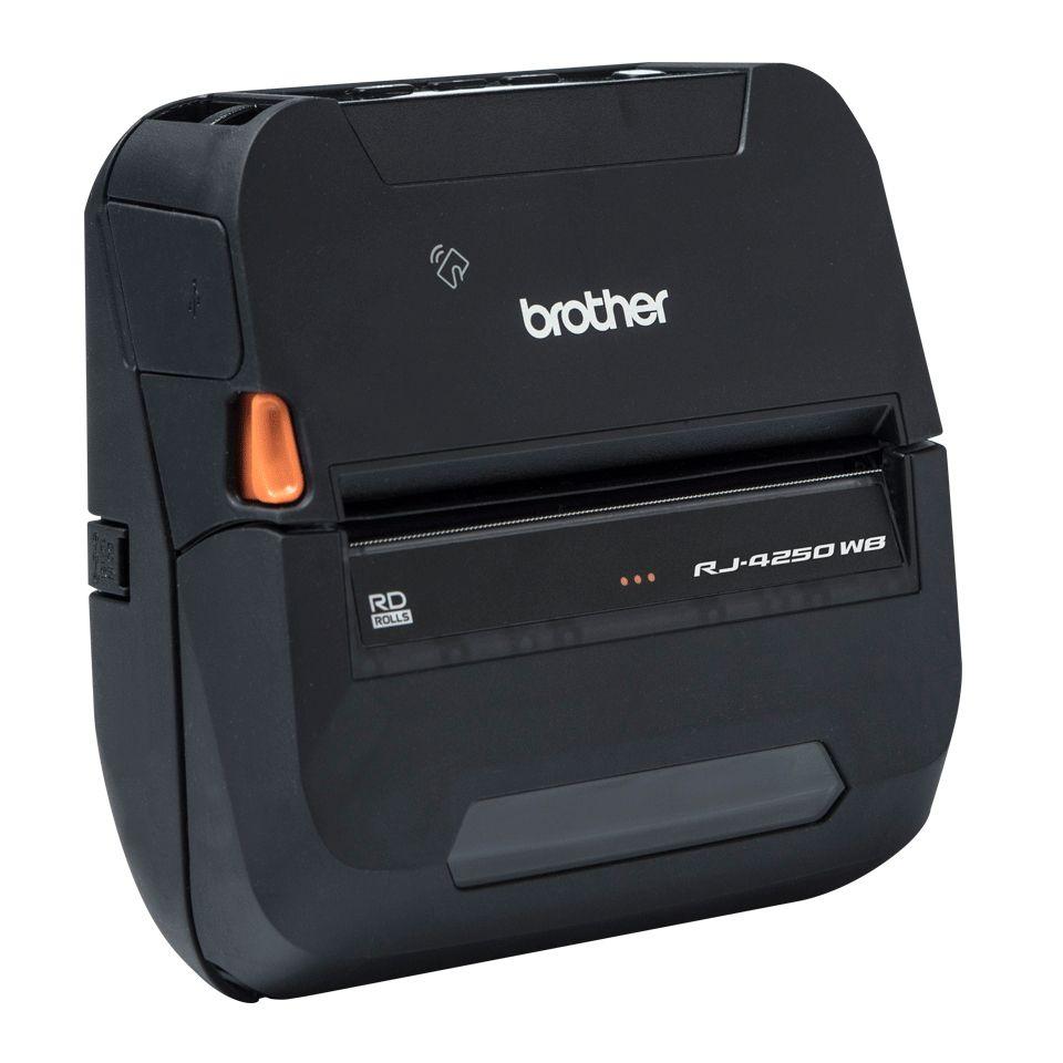 Impressora Térmica Portátil de Etiquetas e Talões BROTHER RJ-4250WB (Com fios e sem fios - Preto), miniatura 3