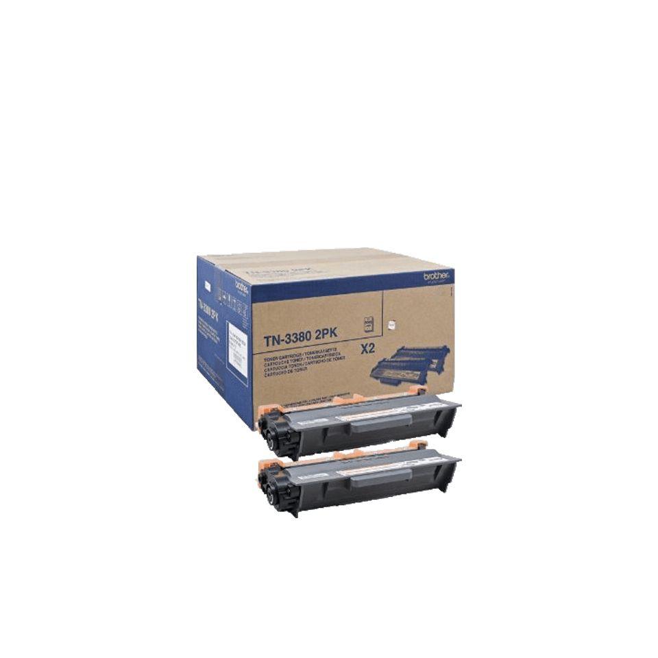 Toner BROTHER TN-3380TWIN (16000 páginas - Preto)