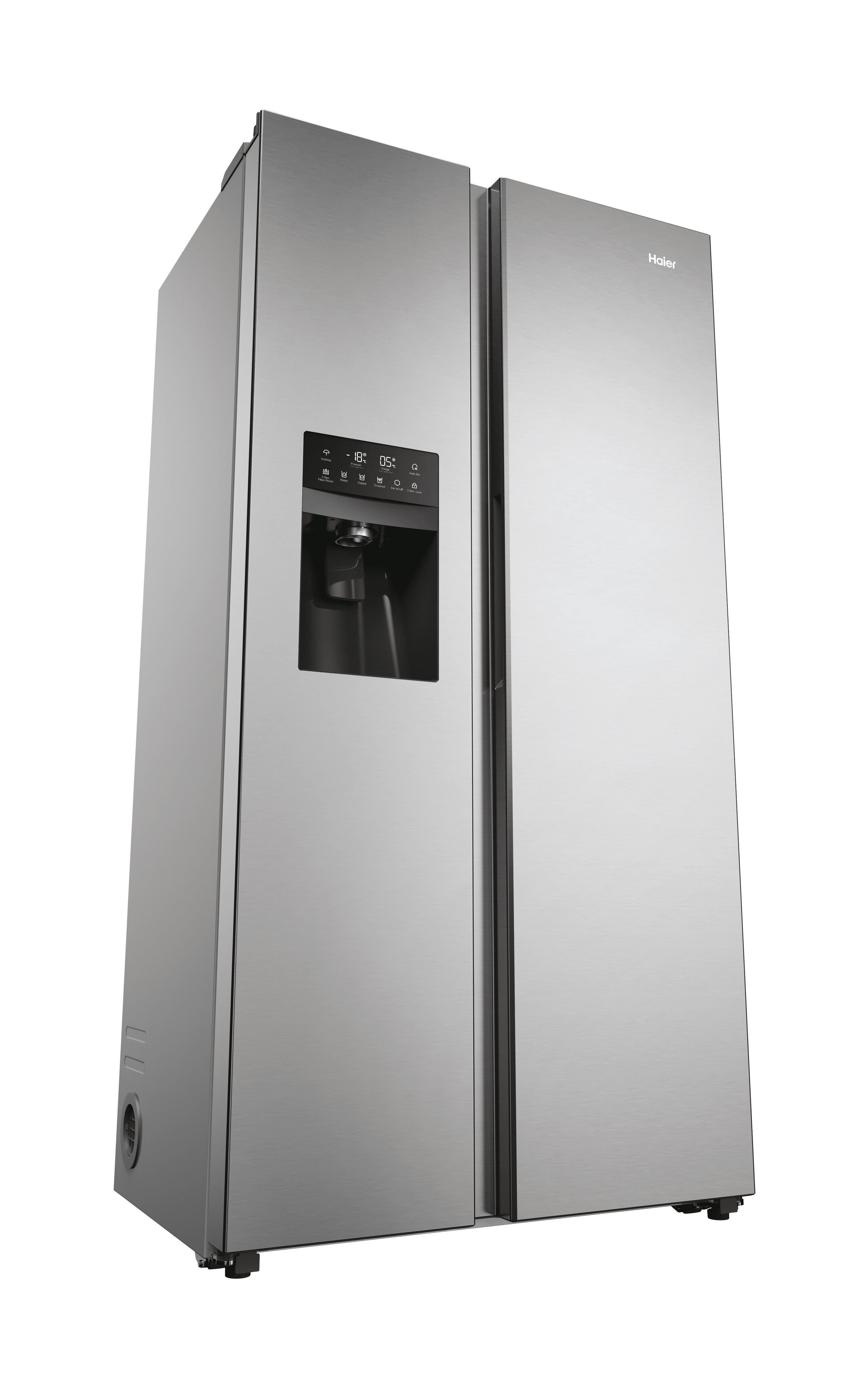 Frigorífico Americano Side by Side Independente HAIER HSR5918DIMP (511 l - 177,5x90,8x65,9 cm - 91 cm - Platina e Inox), miniatura 7