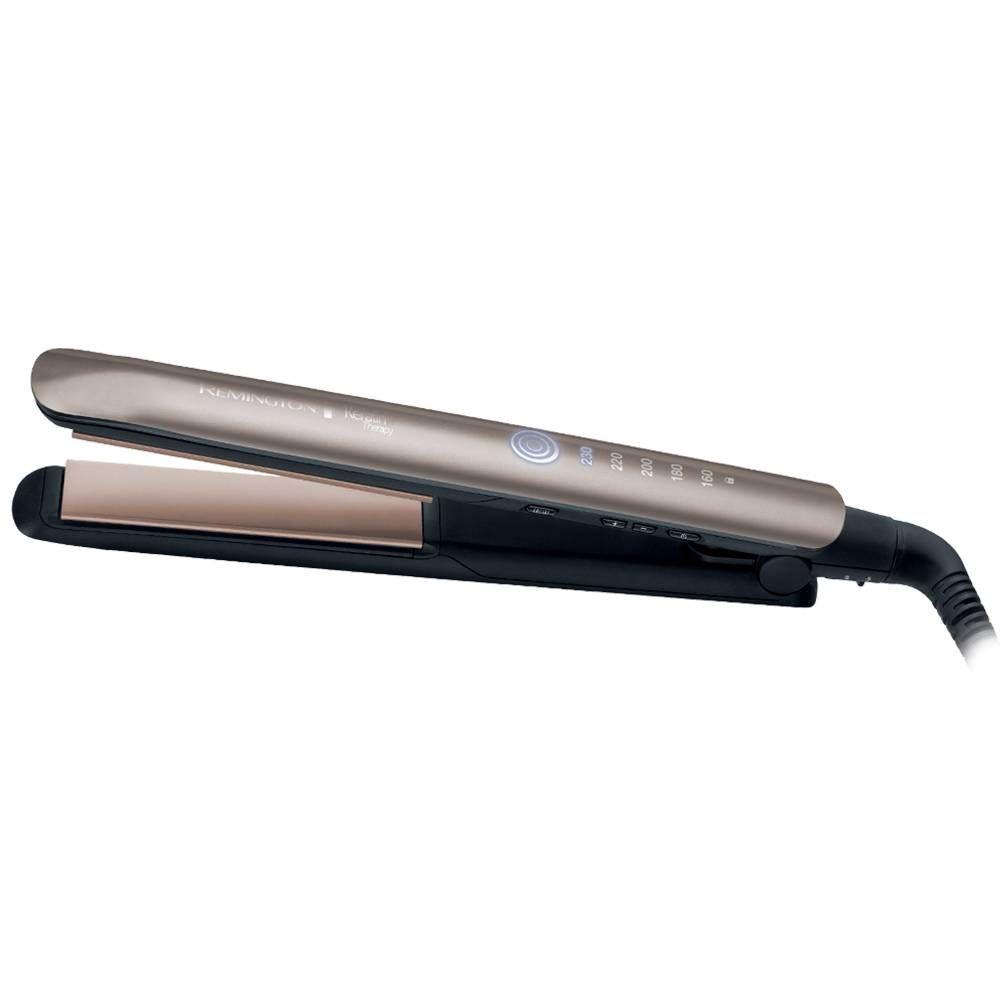 Alisador de Cabelo REMINGTON S8590 (Cerâmica com queratina - Bronze)