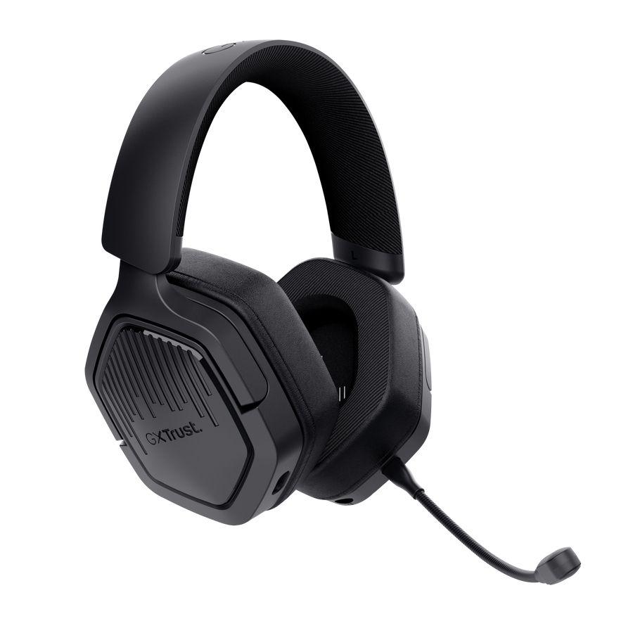 Headset Gaming TRUST GAMING GXT 493PS Carus (Binaural - Com fios e sem fios - Circum-aural - Preto) — miniatura 5