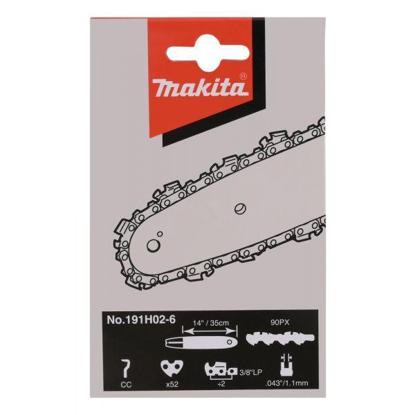 Corrente de Motosserra MAKITA 191H02-6 (35 cm - 1,1 mm - 3/8" - 52 dentes - HM - Prateado), miniatura 3