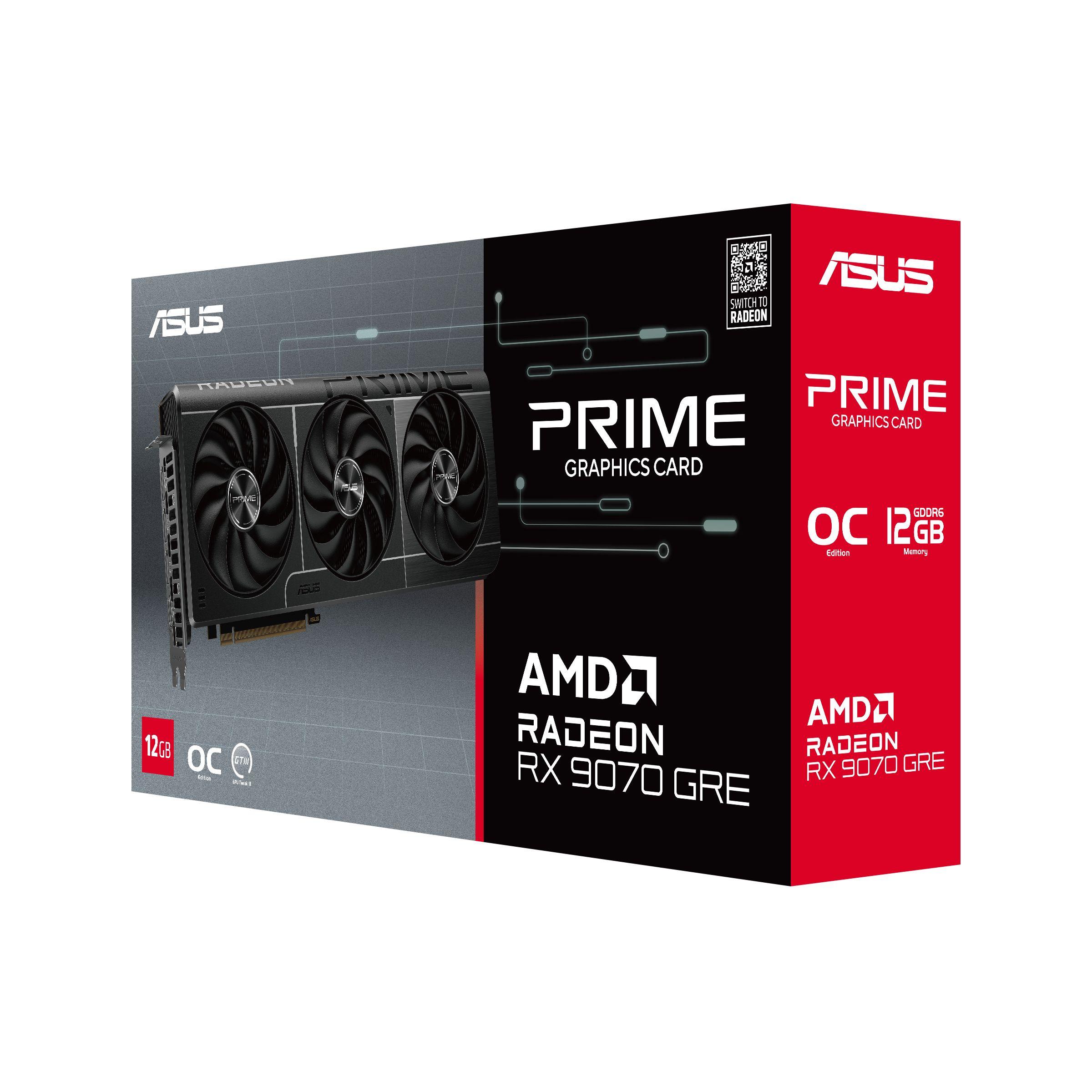 Placa Gráfica ASUS Prime RX9070GRE-O12G (Radeon RX 9070 GRE - 12 GB - GDDR6 - Multicor), miniatura 12