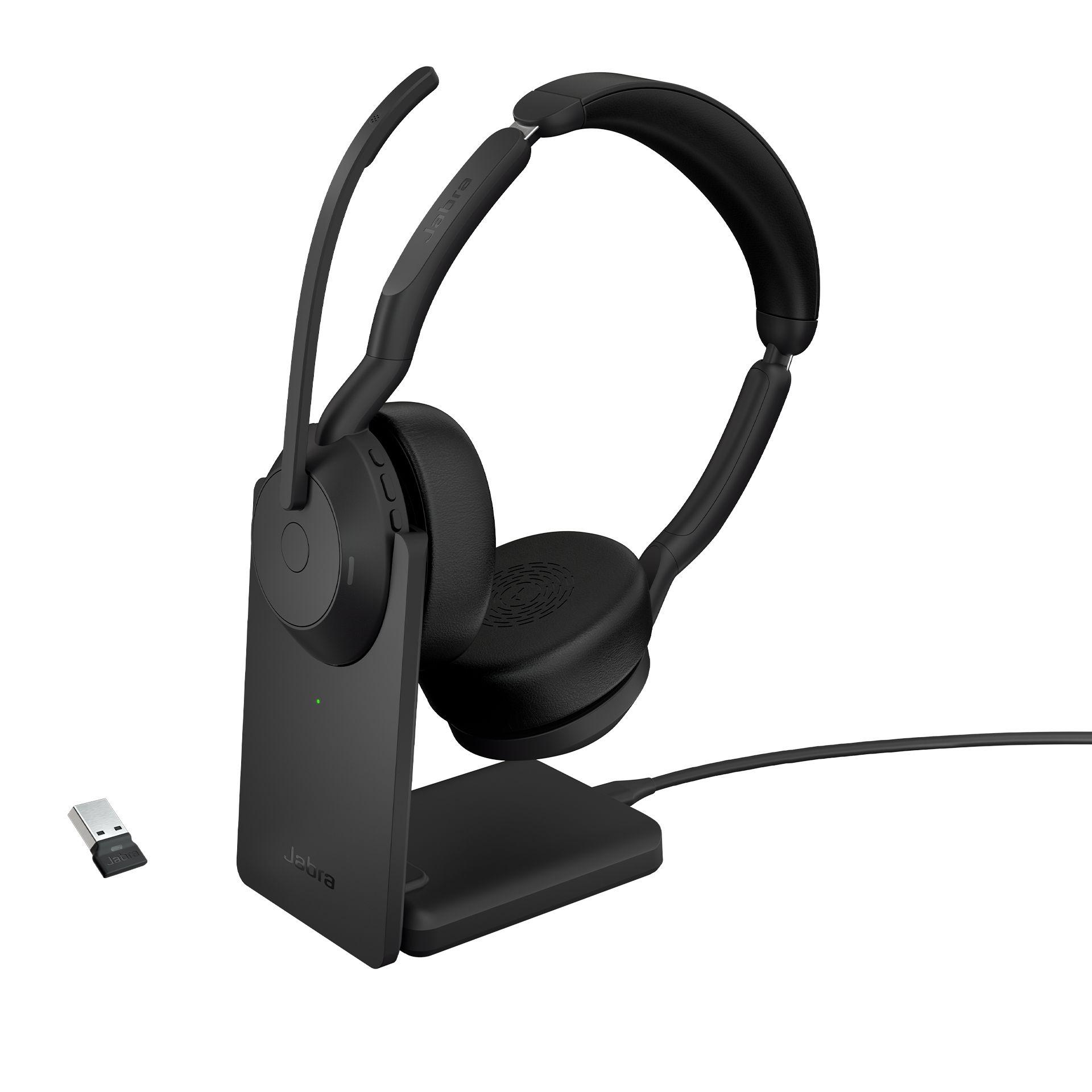 Headset JABRA Evolve2 55 UC Stereo (Binaural - Sem fios - Supra-aural - Preto)