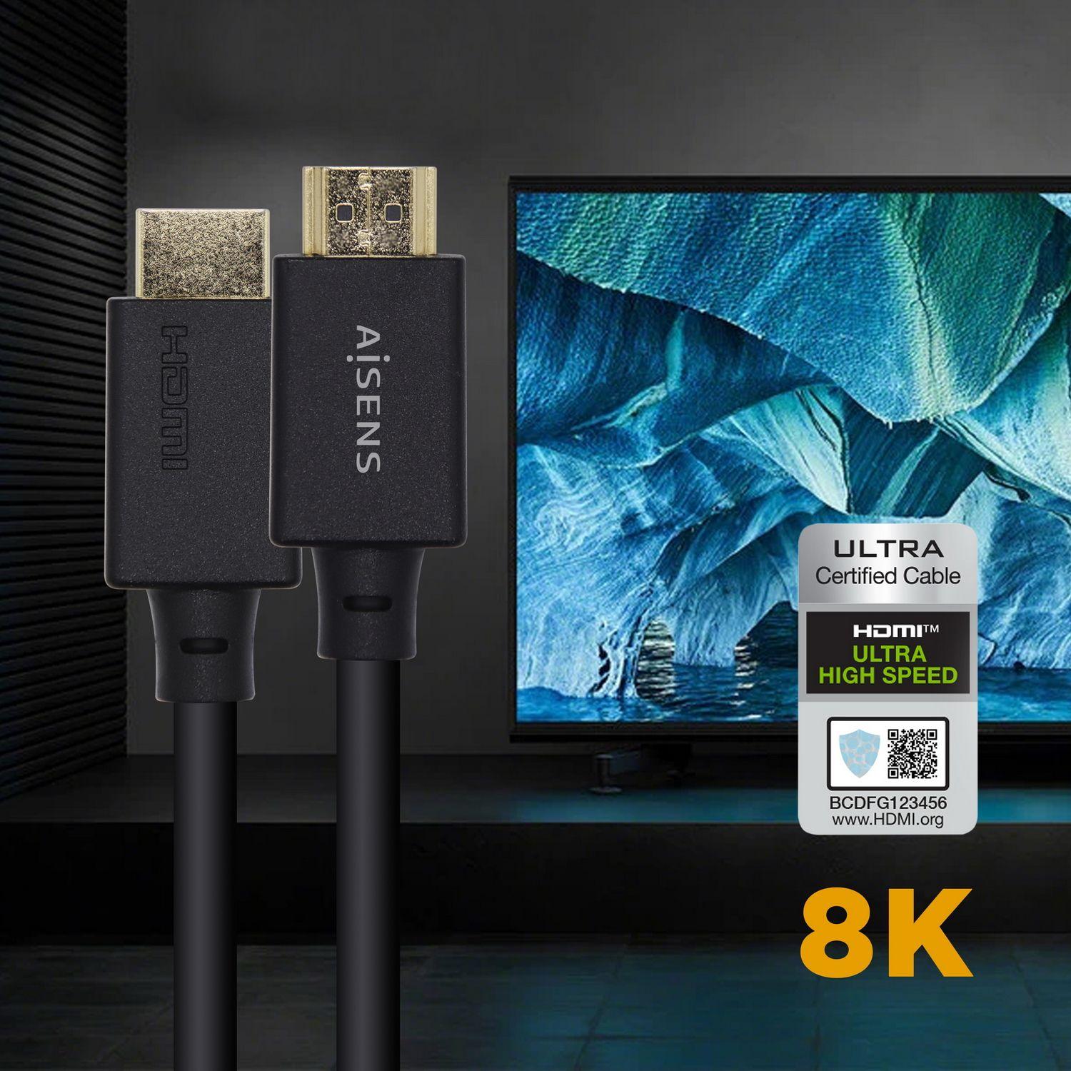 Cabo HDMI AISENS A150-0422 (1,5 m - 120 Hz - HDMI Type A - Preto), miniatura 3