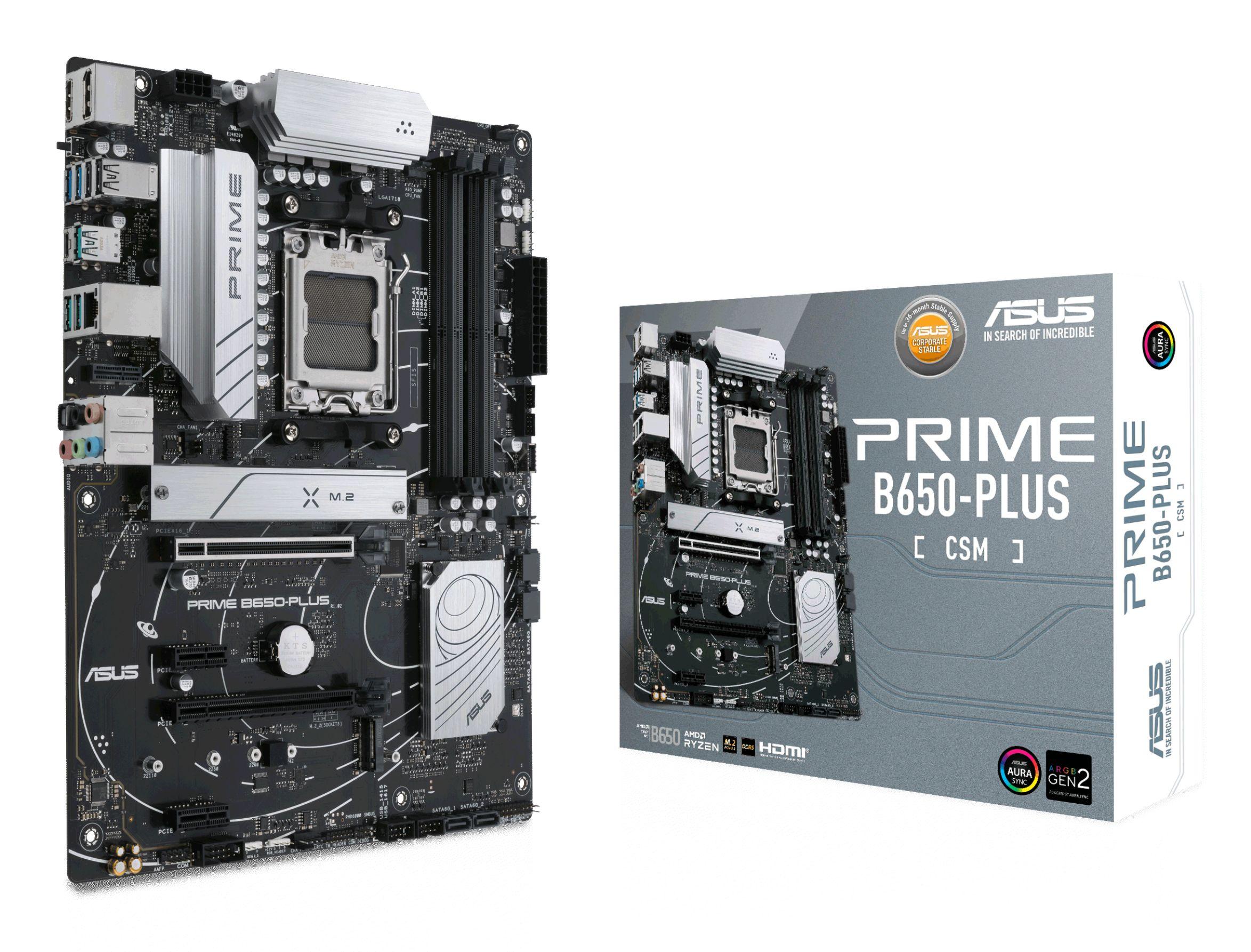 Motherboard ASUS PRIME B650-PLUS-CSM (AM5 - AMD Ryzen 7000 Series - ATX)