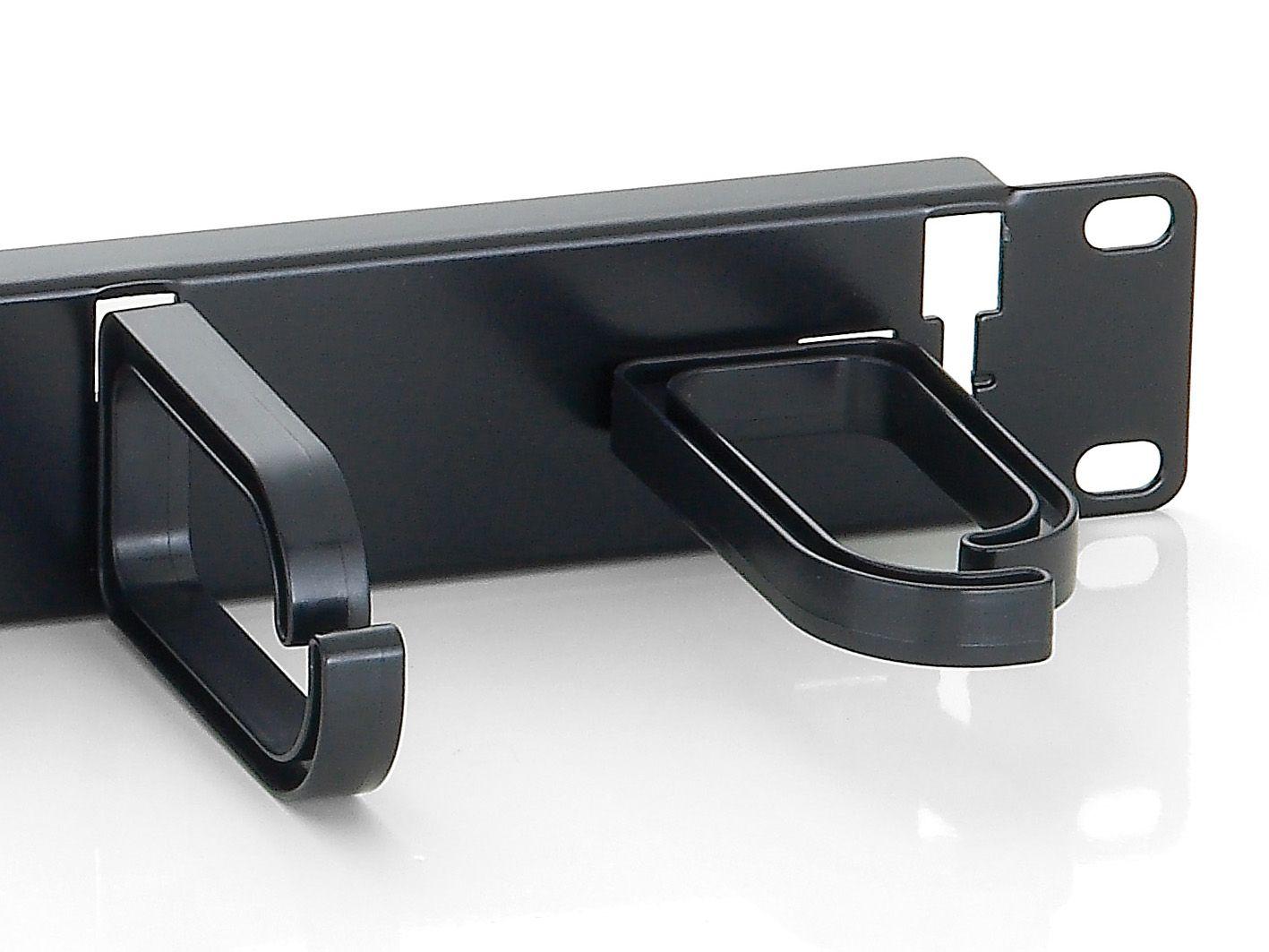 Painel de Gestão de Cabos EQUIP 327311 (Rack 19" - 1U - 5 anéis - Preto) — miniatura 5