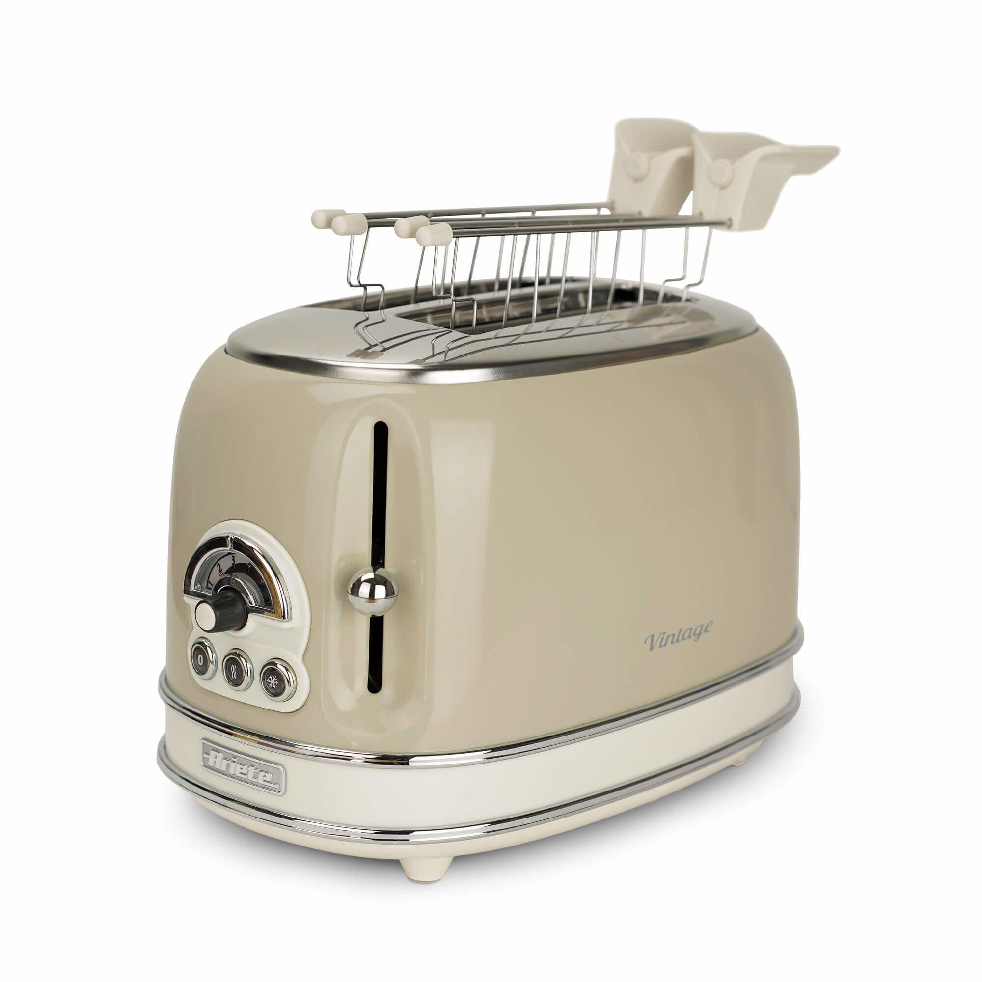 Torradeira ARIETE 0155/03 (810 W - Metal - Altura 20 cm - Bege)