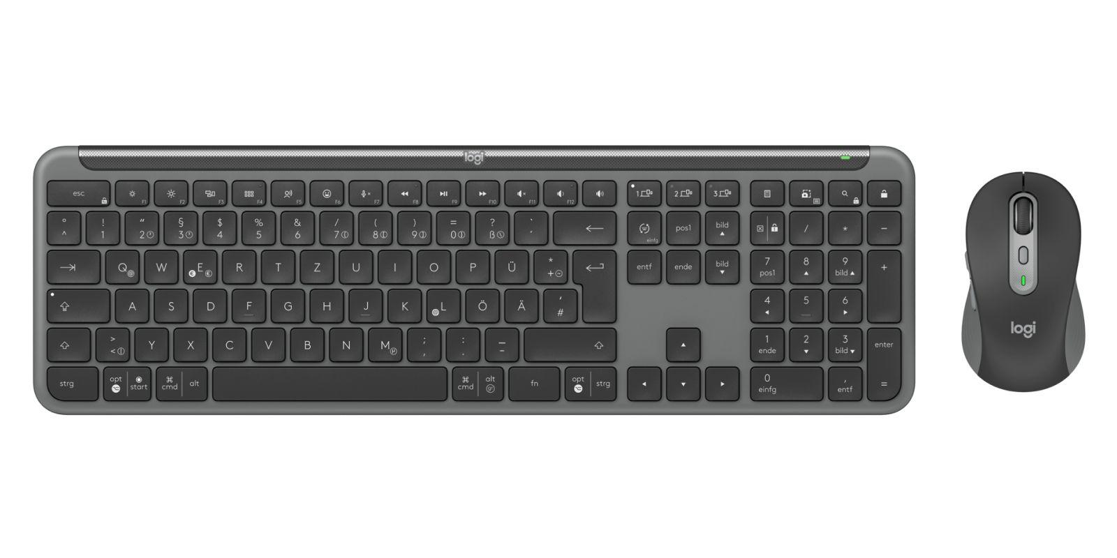 Teclado e Rato LOGITECH Signature Slim Combo MK950 for Business (Alemão - Teclas tesoura - Tamanho completo - Grafite), miniatura 3