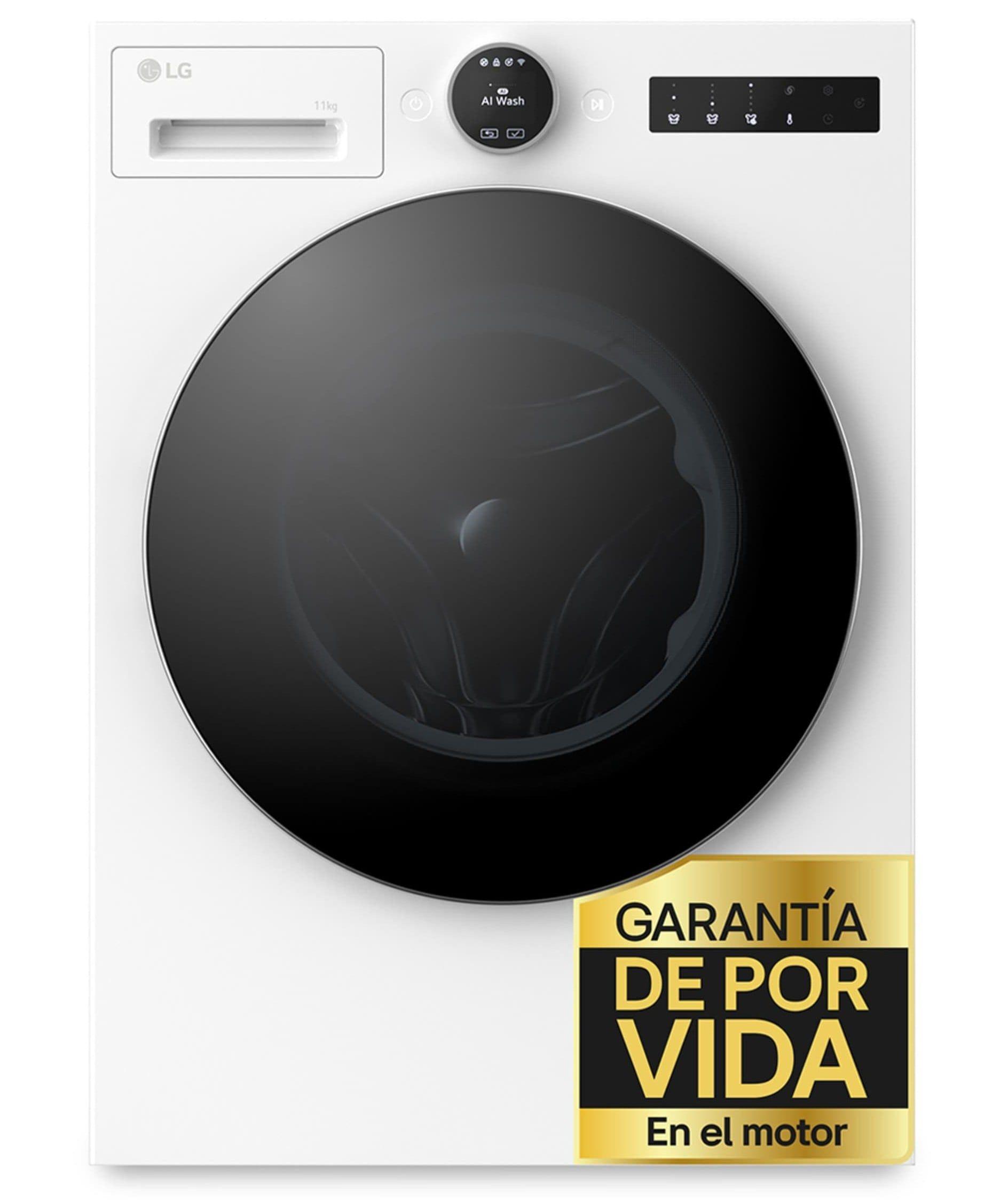 Máquina de Lavar Roupa LG F4X7011TWS (1400 RPM - Altura 89 cm - 89 cm - Branco)