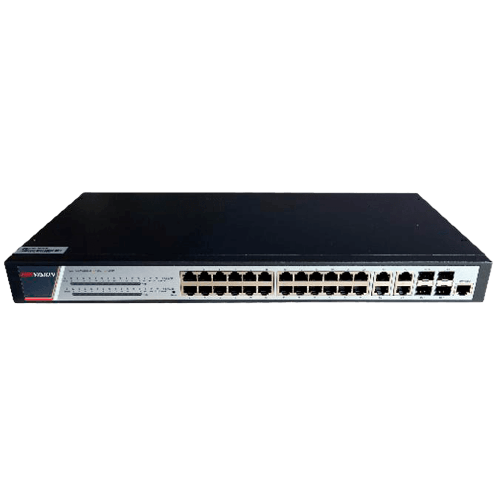 Switch Gerível HIKVISION DS-3E2528P(B) (10/100/1000 Mbit/s - 336 Gbit/s - Gerível, camada 3 - Preto)