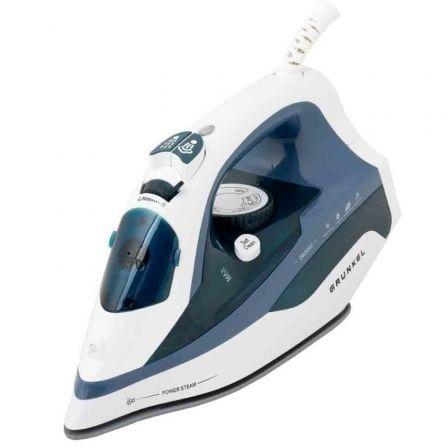 Ferro de Engomar GRUNKEL PL-2600CE (2600 W - 370 ml - Cerâmica - Branco e Azul)