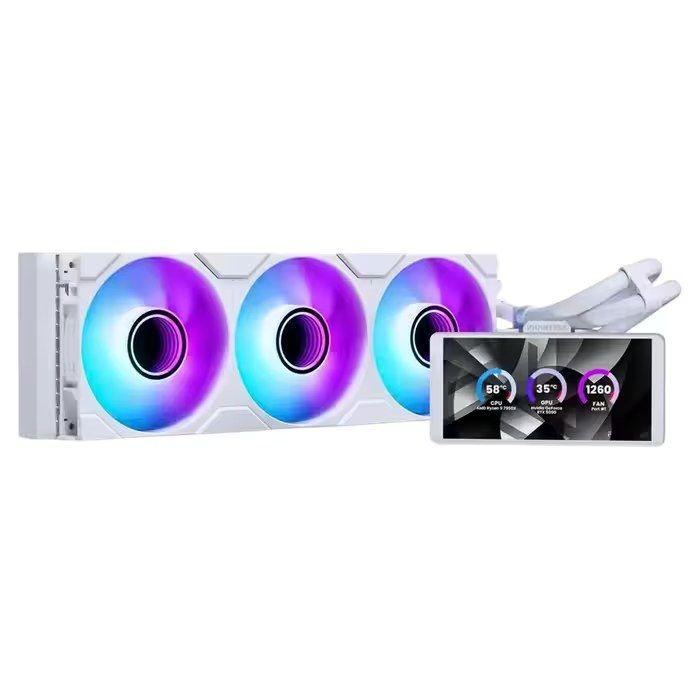 Water Cooler para CPU PHANTEKS Glacier One 360M25 Gen 2 LCD (120 mm - 2000 RPM - RGB multicolor - Branco) — miniatura 2