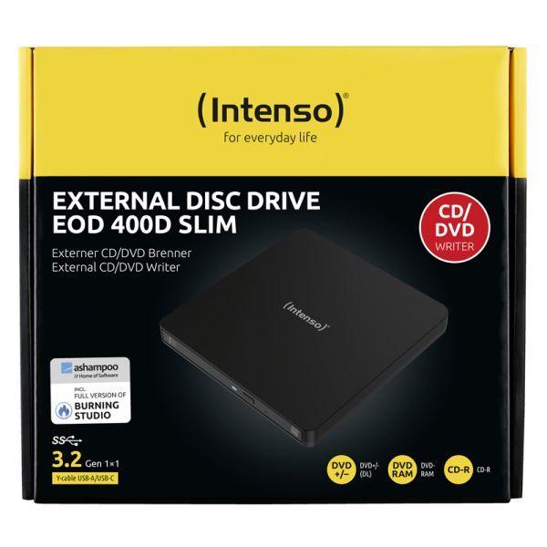 Gravador Externo CD/DVD INTENSO 400D (Preto) — miniatura 4