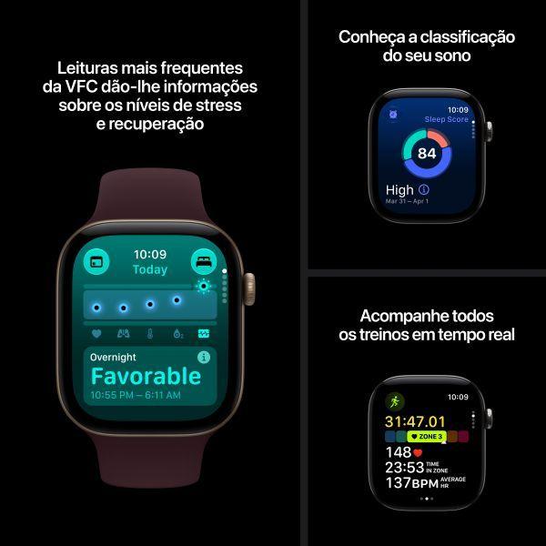 Smartwatch APPLE Watch Series 12 GPS + Cellular (Retangular - watchOS 27 - Apple S11, 2 núcleos - Pulseira Azeitona M/L) — miniatura 6