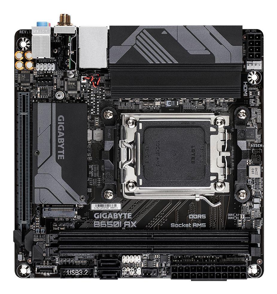 Motherboard GIGABYTE B650I AX (AM5 - mini-ITX - Duplo canal - Castanho) — miniatura 4