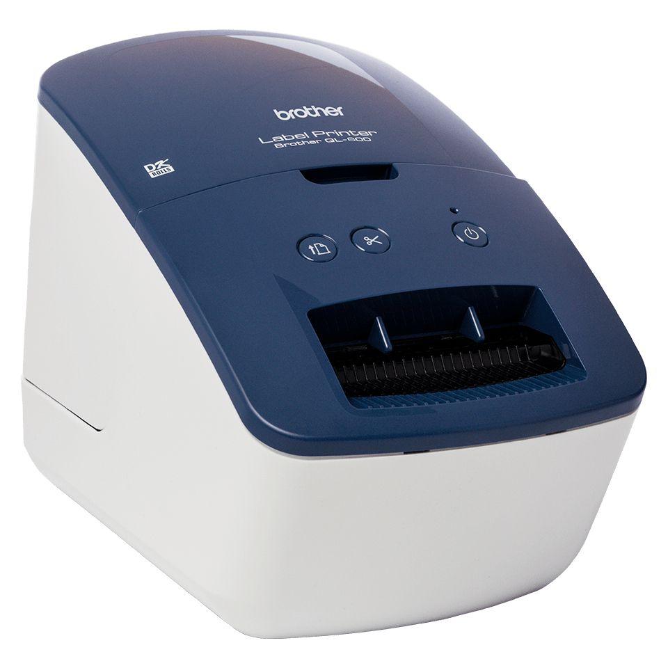 Impressora de Etiquetas BROTHER QL-600B (Com Fios - Branco e Azul), miniatura 6