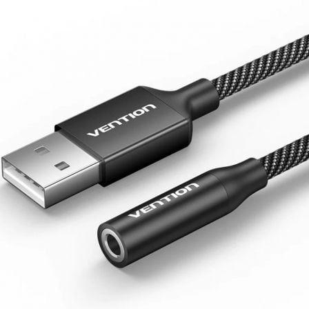 Adaptador de Áudio VENTION CVEBC (Preto)