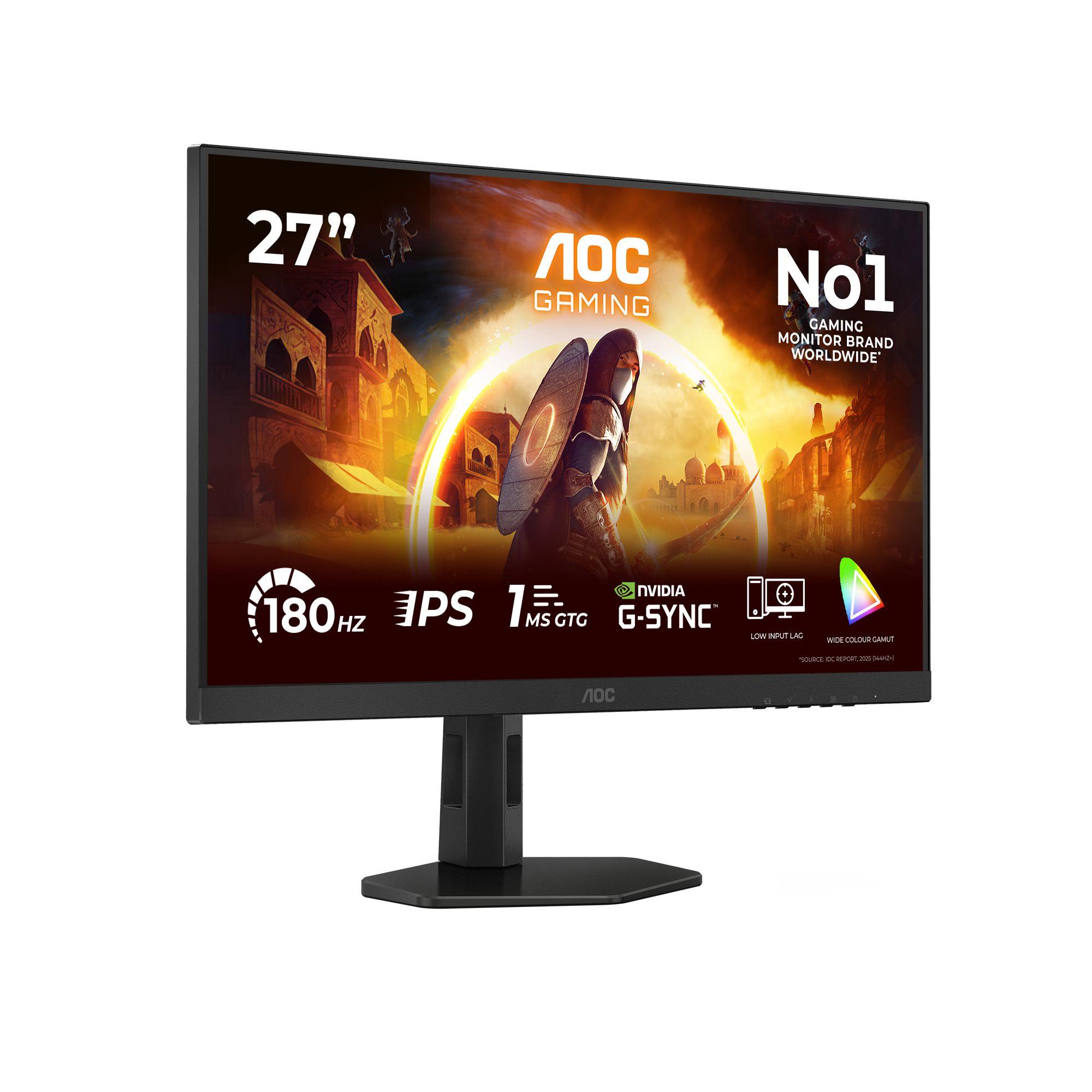 Monitor AOC 27G4X (27" - Fast IPS - 180 Hz - Preto/Cinzento) — miniatura 2