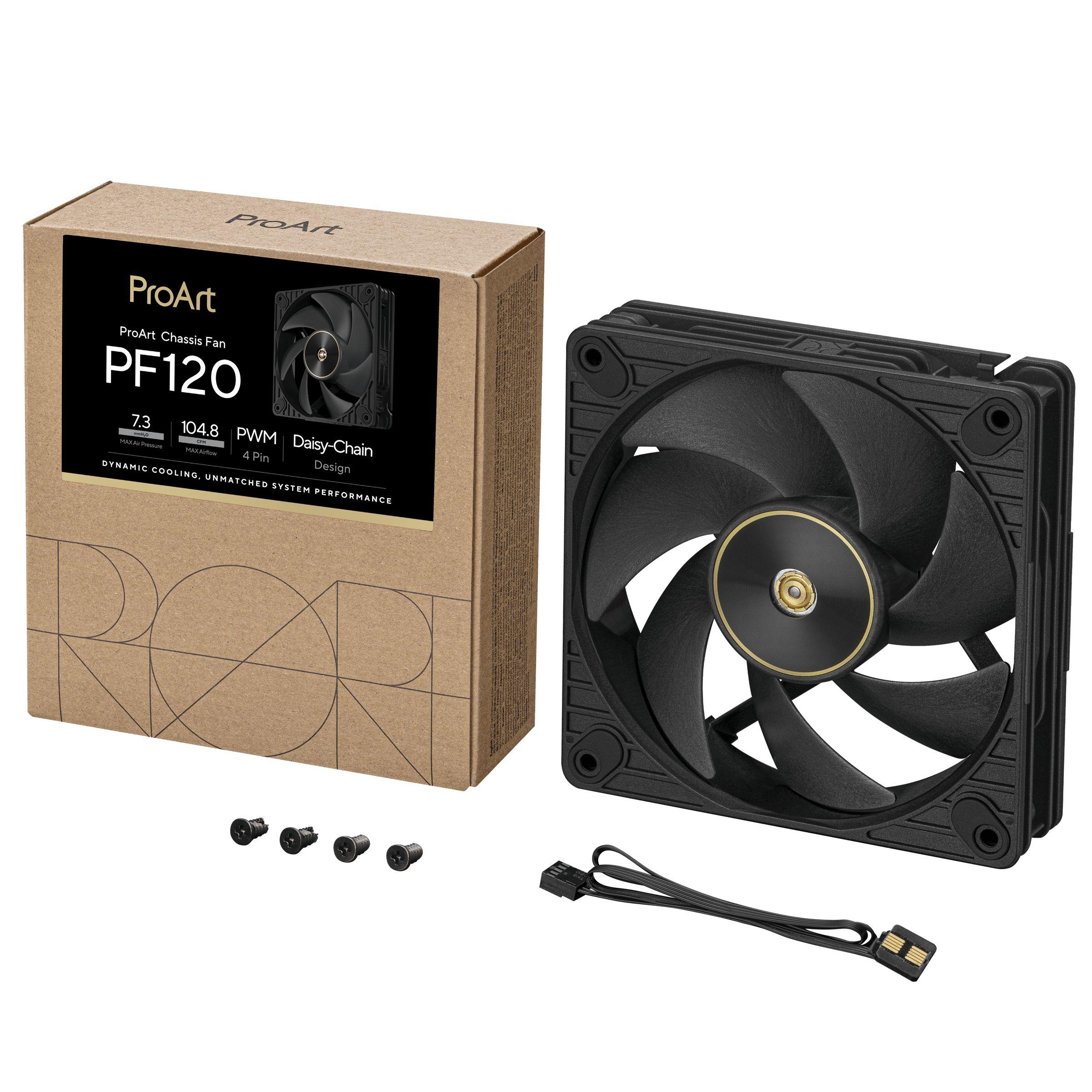 Ventoinha ASUS ProArt PF120 PWM (Preto), miniatura 12