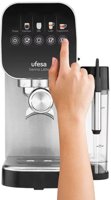 Máquina de Café Expresso UFESA Sienna Latte (1360 W - 20 bar - 0,9 L - Prateado), miniatura 3
