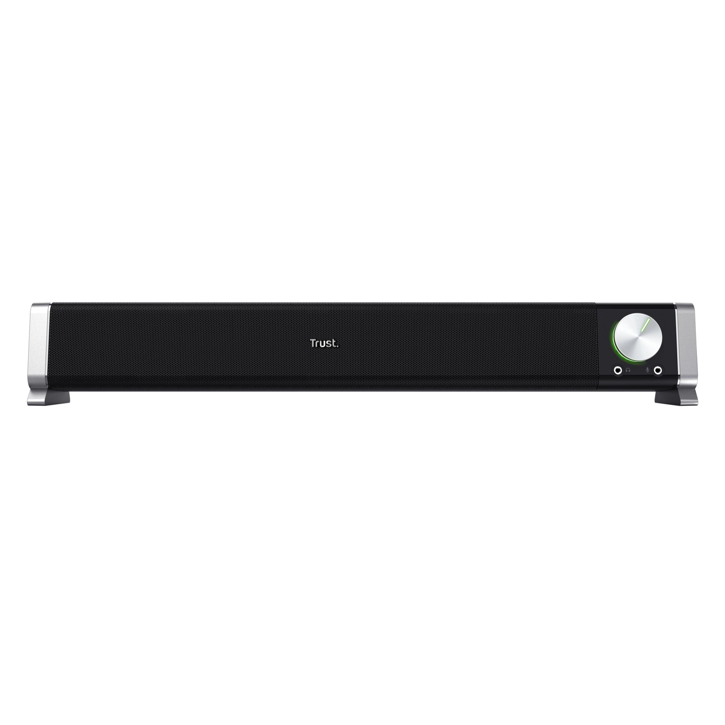 Coluna Soundbar TRUST Asto (Com fios - 6 W - Não suportado - Preto e Prateado), miniatura 3