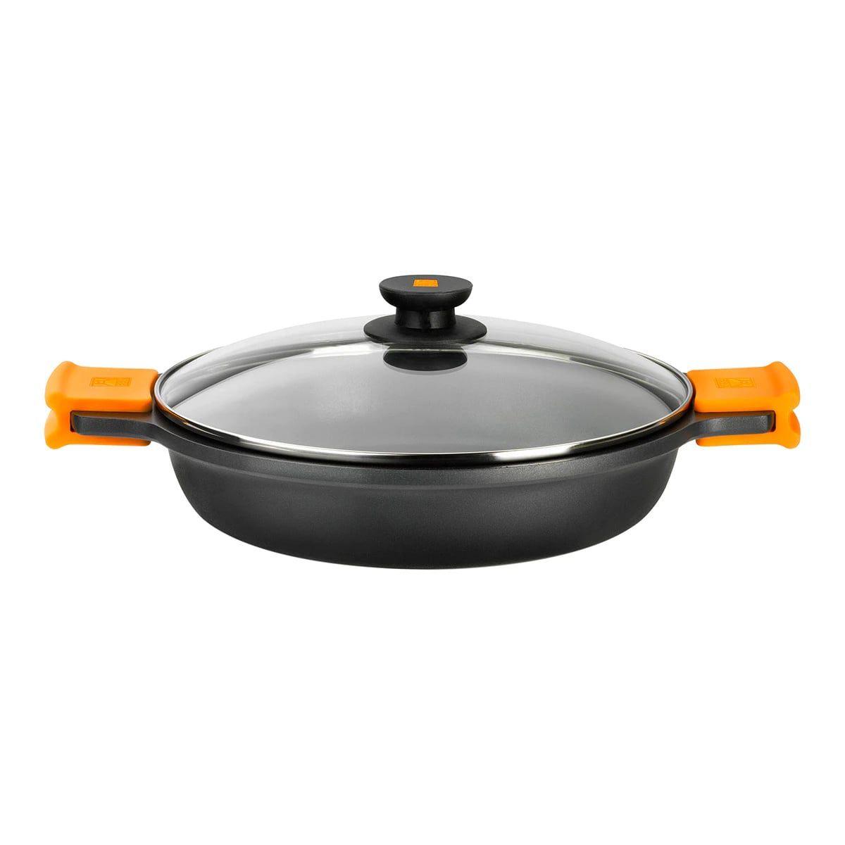 Caçarola Baixa BRA Efficient A270532 (Alumínio fundido - Preto e Laranja)