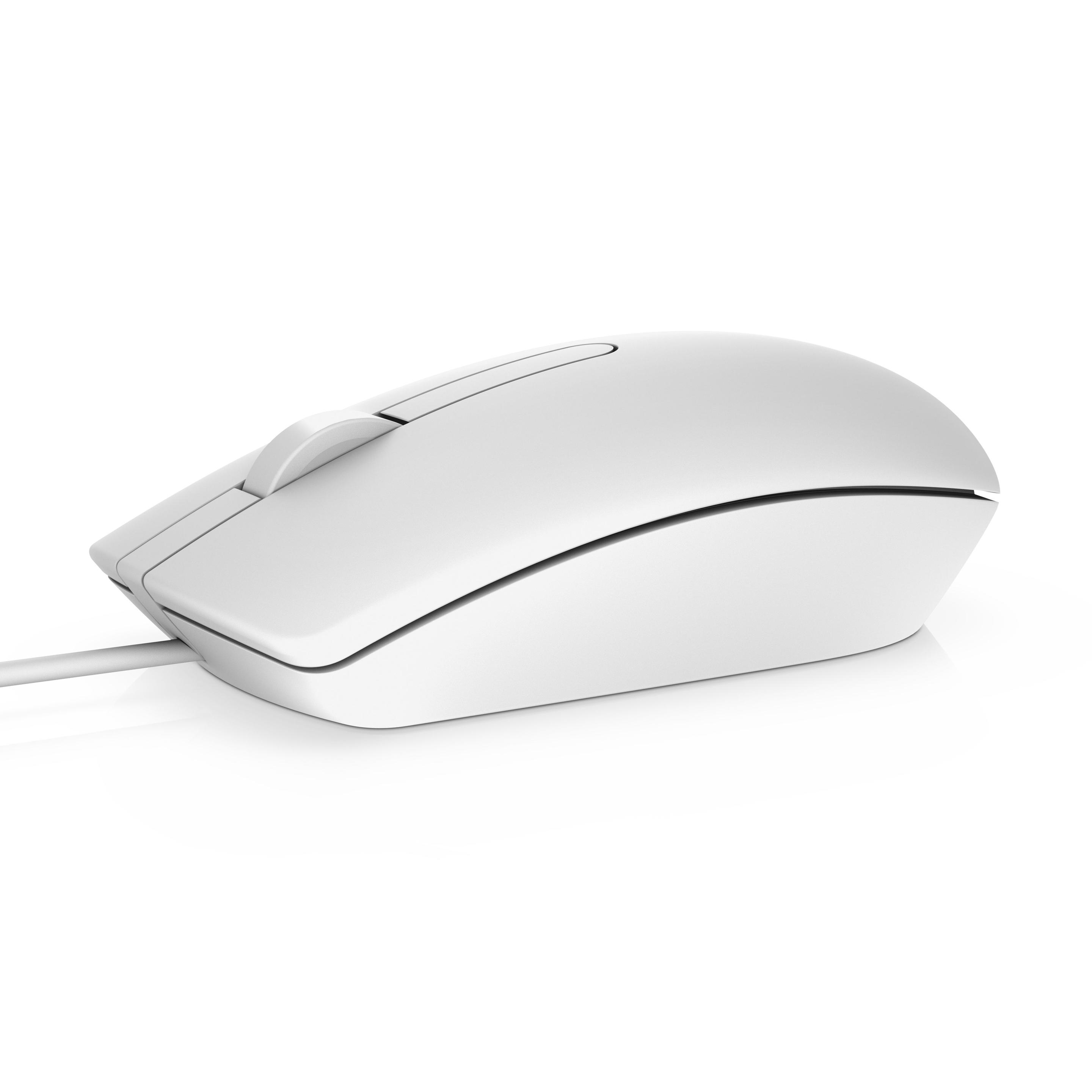 Rato DELL MS116 (Ambidestro - 1000 DPI - Ótico - Branco)