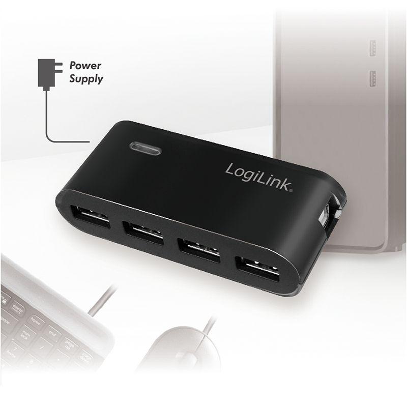 Hub USB LOGILINK UA0085 (USB 2.0 Type-A - Preto) — miniatura 5