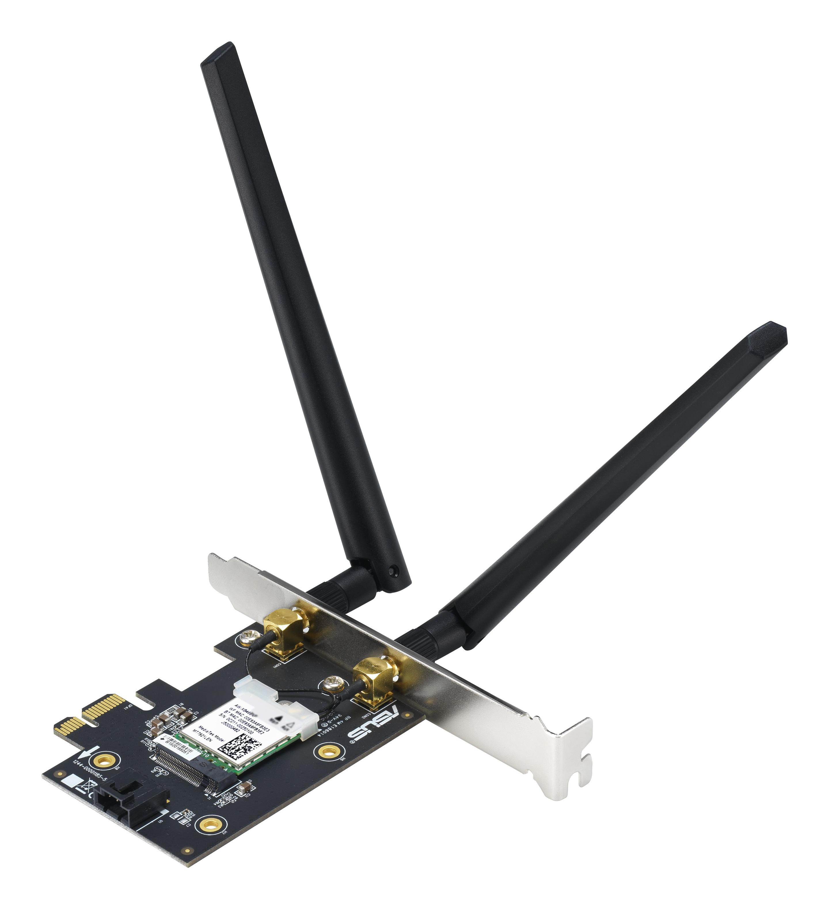 Placa de Rede PCIe ASUS PCE-AX1800 (Wi-Fi 6 - 1775 Mbit/s - Dual-band), miniatura 4
