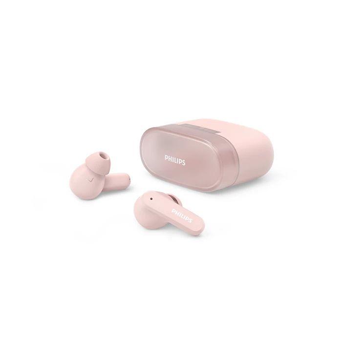 Auscultadores PHILIPS TAT2000PK (Binaural - Sem fios - Intra-aural - Rosa)