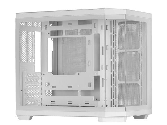 Caixa PC MARS GAMING MC-3TCORE (ATX, micro ATX, Mini-ITX - Midi Tower - SGCC, vidro temperado - Branco) — miniatura 3