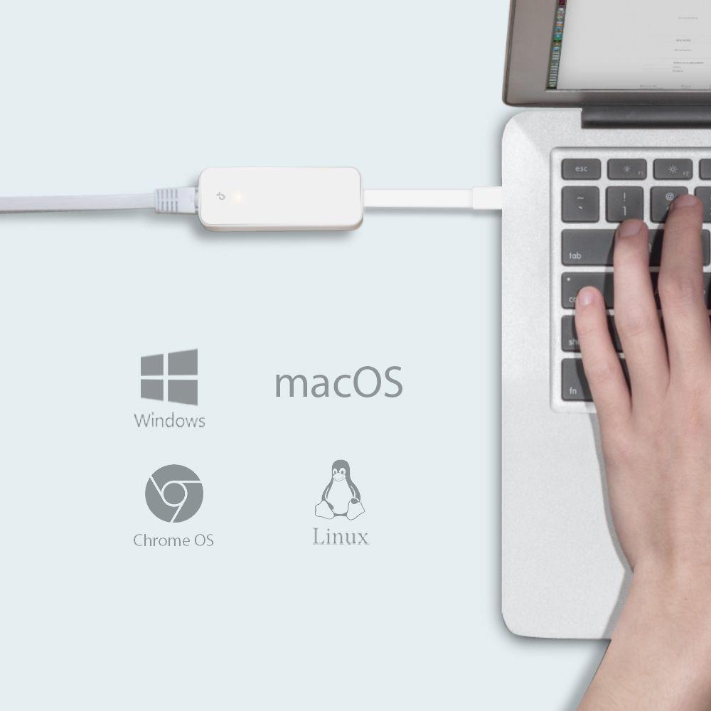 Adaptador USB-C RJ45 TP-LINK UE300C (Ethernet - PC - Branco) — miniatura 6