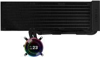 Sistema de Refrigeração Líquida AIO para CPU LIAN LI GA II Hydroshift II LCD-C 360N (LGA 1700, LGA 1851, AM4, AM5 - 2,4 cm - 40 cm - Preto)