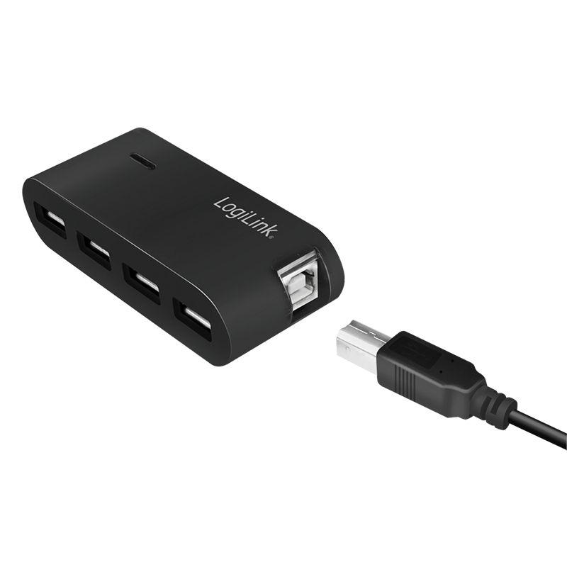 Hub USB LOGILINK UA0085 (USB 2.0 Type-A - Preto) — miniatura 2