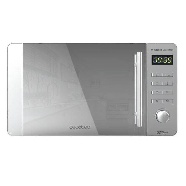 Micro-ondas Independente CECOTEC ProClean 5020 Mirror (700 W - 20 l - Rotativo, botões - Cinzento) — miniatura 4