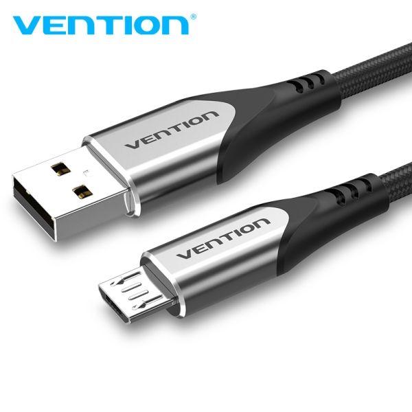 Cabo USB 2.0 VENTION COAHH (2 m - Micro-USB B - USB-A - Cinzento) — miniatura 3