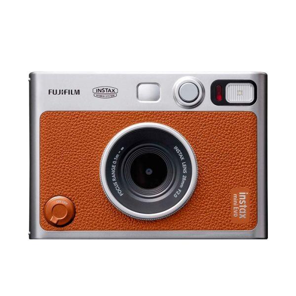 Máquina Fotográfica Instantânea FUJIFILM Instax Mini Evo (460 000 pontos - Castanho e Prateado)