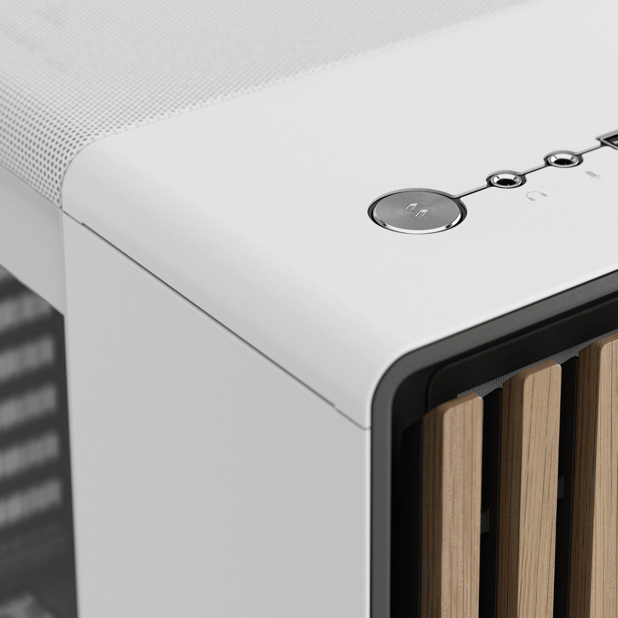 Caixa ATX FRACTAL DESIGN North Chalk White TG Clear (ATX, Micro ATX, Mini-ITX - Midi Tower - Branco) — miniatura 3
