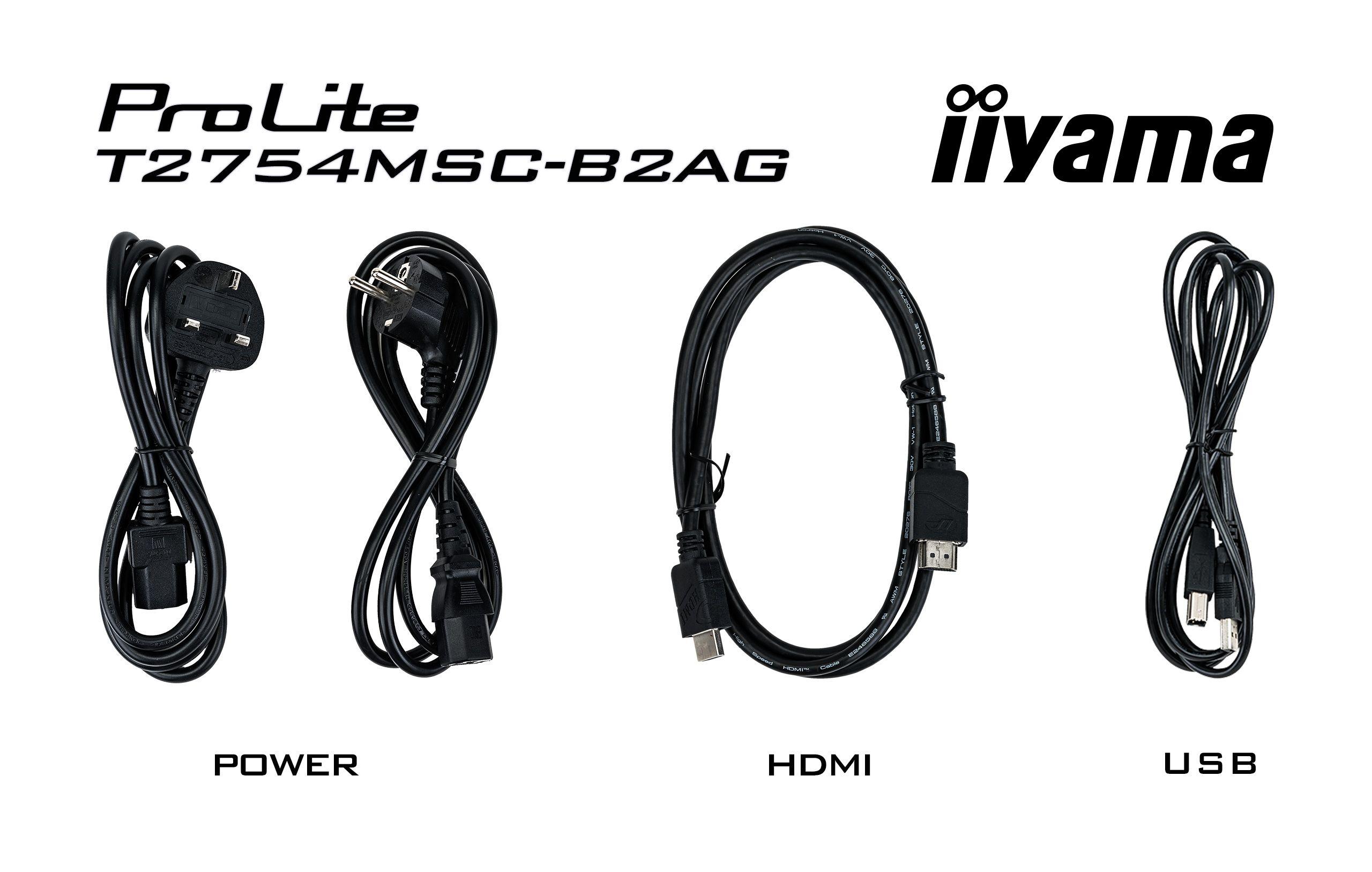 Monitor IIYAMA ProLite T2754MSC-B2AG (27" - IPS - 83 Hz - Preto) — miniatura 14