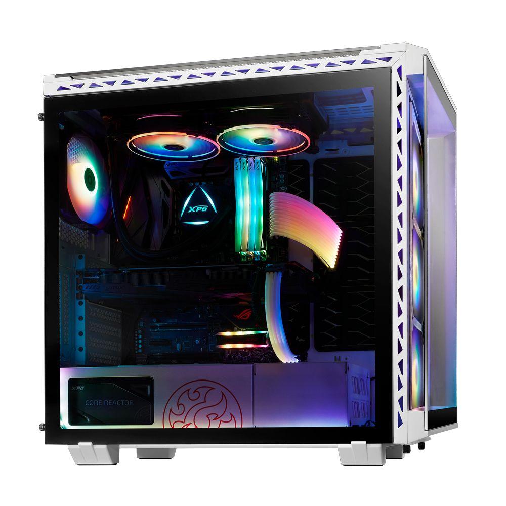 Caixa PC XPG Battlecruiser (Midi Tower - SPCC - 17 cm - Branco) — miniatura 2
