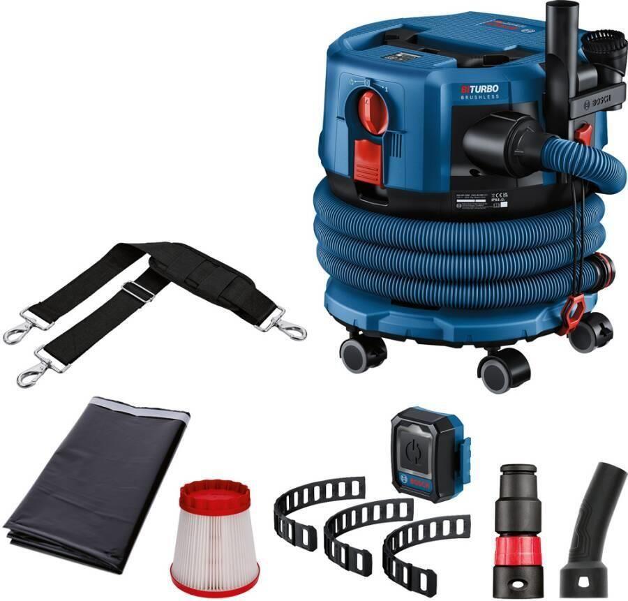 Aspirador Profissional Sem Saco BOSCH GAS 18V-12 MC (Altura 47 cm - 170 mbar - 12 l - Azul)