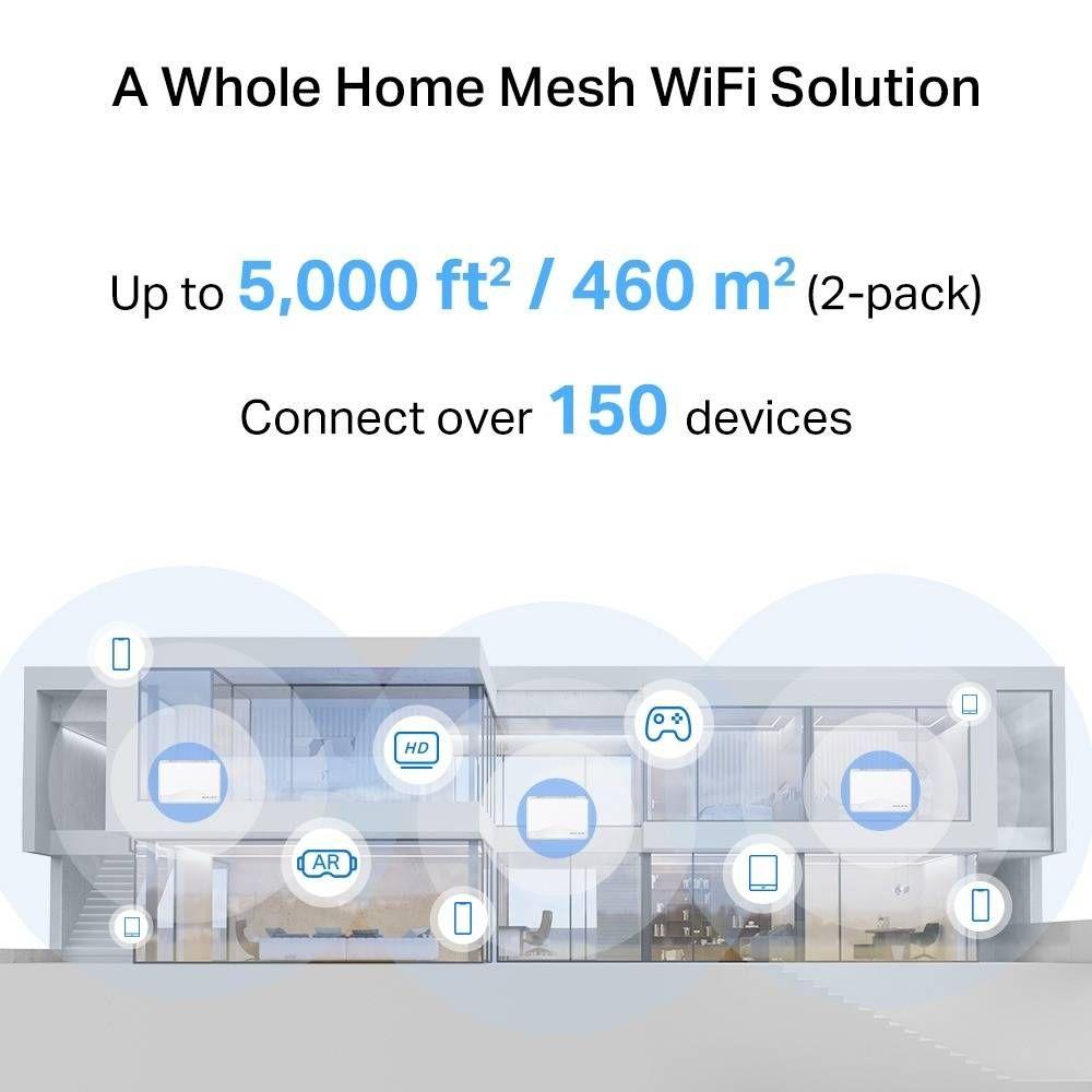 Sistema Mesh MERCUSYS Halo H25BE (Wi-Fi 7 - 2880 Mbit/s - Dual-band - Branco), miniatura 4