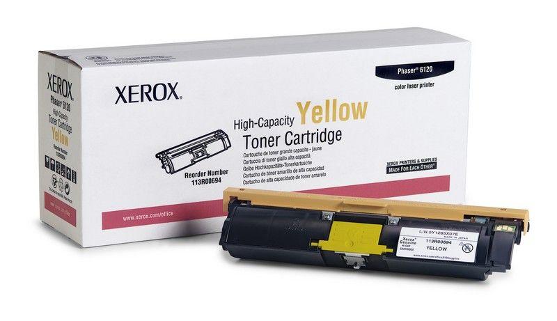 Toner XEROX 113R00694 (4.500 páginas - XEROX Phaser 6120 - Amarelo)