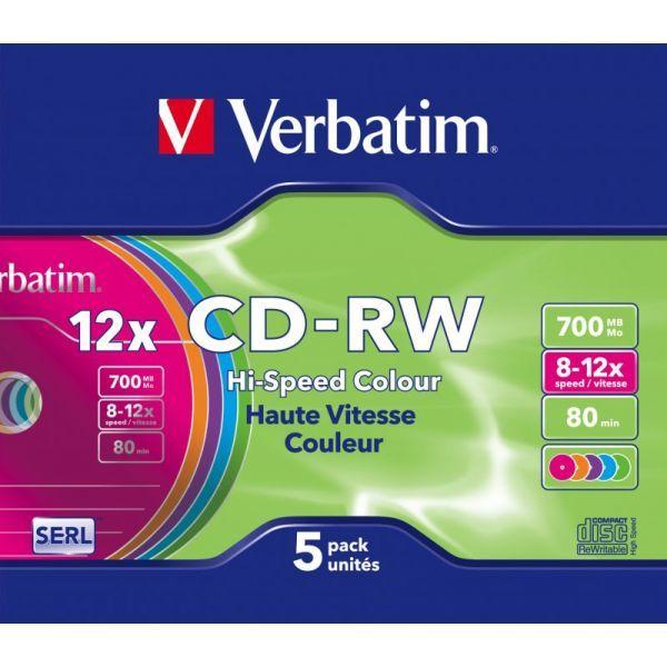 Discos CD-RW VERBATIM DataLifePlus Hi-Speed (700 MB - 5 unidades - 12x) — miniatura 2