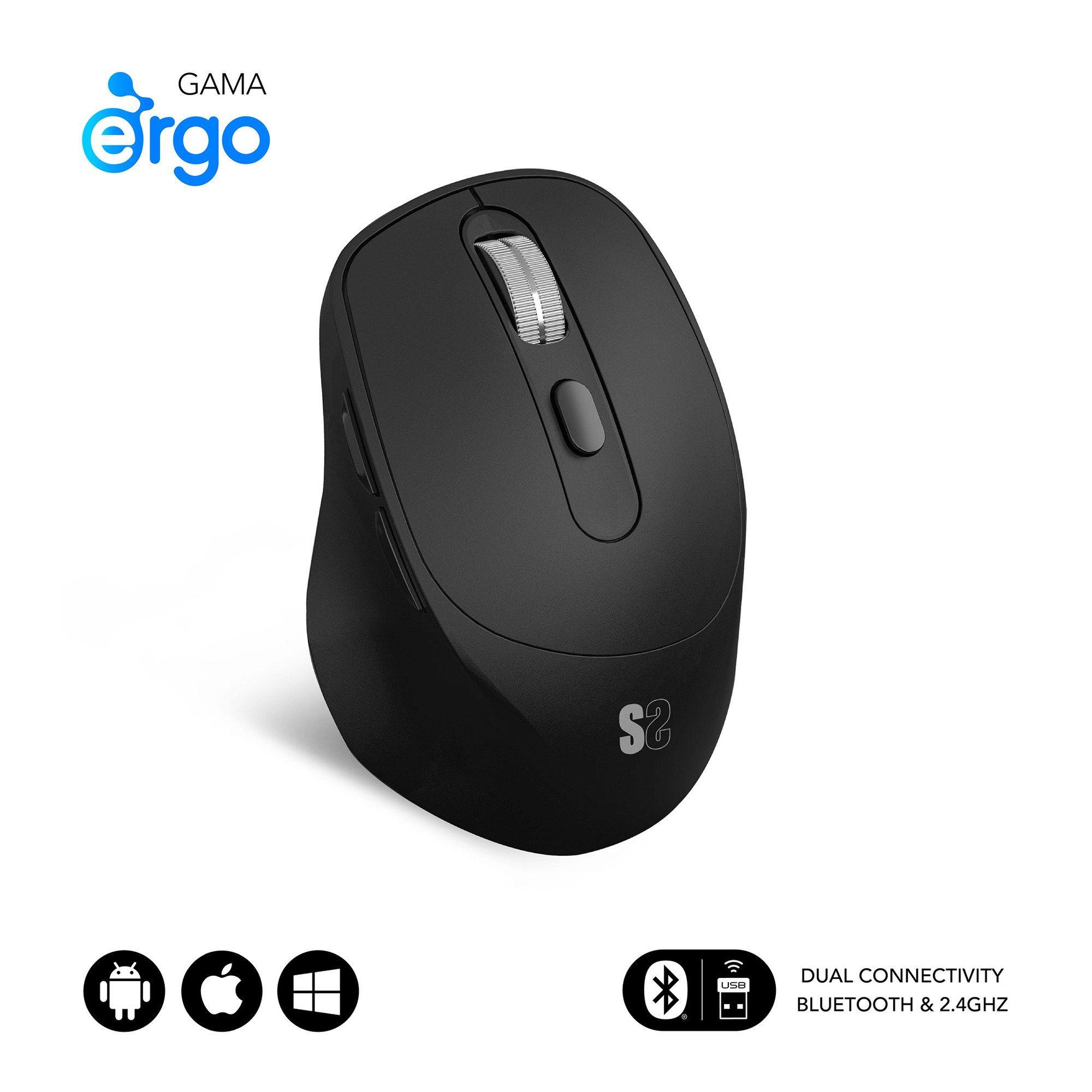 Rato SUBBLIM Curve Ergo Dual (Mão direita - 2400 DPI - Ótico - Preto), miniatura 2