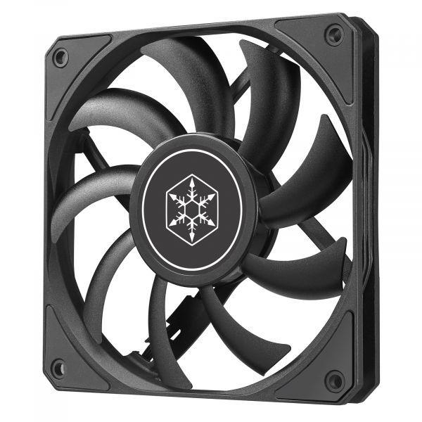 Ventoinha para Caixa de Computador SILVERSTONE SST-AS120B (Plástico - 3,84 W - Preto)