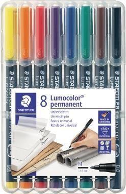 Marcadores Permanentes STAEDTLER Lumocolor 317 WP8 (Cores sortidas)